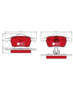TRW GDB1389DTE KIT PASTIGLIE FRENO, FRENO A DISCO