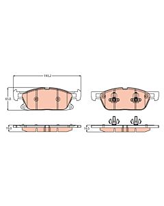 TRW GDB2167 KIT PASTIGLIE FRENO, FRENO A DISCO