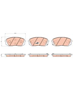 TRW GDB3530 KIT PASTIGLIE FRENO, FRENO A DISCO