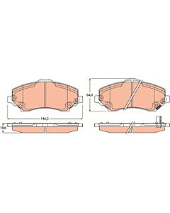 TRW GDB4605 KIT PASTIGLIE FRENO, FRENO A DISCO