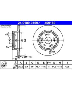 ATE 24010901691 DISCO FRENO