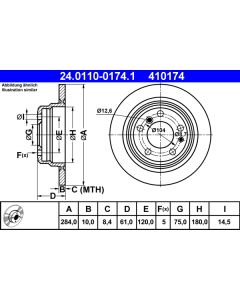 ATE 24011001741 DISCO FRENO
