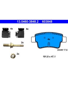 ATE 13046038482 KIT PASTIGLIE FRENO, FRENO A DISCO