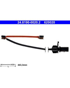 ATE 24819000202 CONTATTO SEGNALAZIONE, USURA PAST. FRENO/MAT. D'ATTRITO