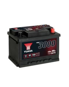 YUASA YBX3075 - Batteria auto 60AH 550A misure 243x175x175 polo DX