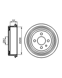 BOSCH 0986477018 TAMBURO FRENO