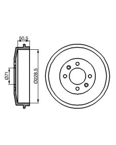 BOSCH 0986477060 TAMBURO FRENO