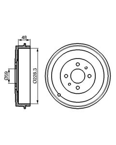 BOSCH 0986477088 TAMBURO FRENO