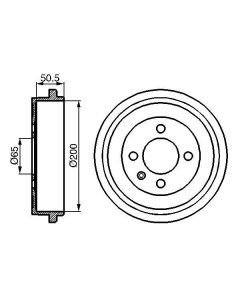 BOSCH 0986477106 TAMBURO FRENO