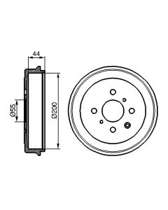 BOSCH 0986477148 TAMBURO FRENO