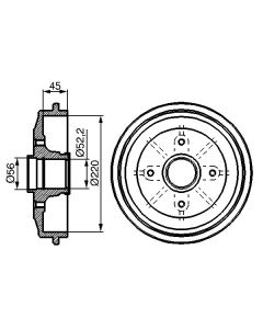 BOSCH 0986477151 TAMBURO FRENO