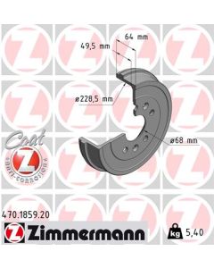 ZIMMERMANN 470185920 TAMBURO FRENO